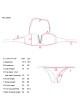 Deep Printing color Metal V type decorative stomacher Bikini suit