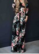 Floral Printed Long Sleeve Maxi Dress