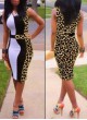  Sleeveless Leopard Print Dress