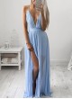 Sleeveless Grecian Style Maxi Gown 